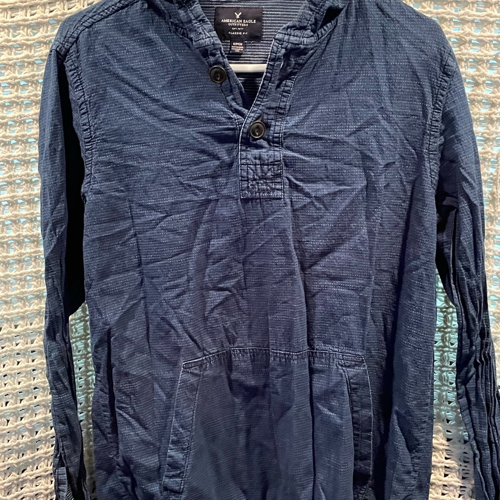 Jean like material pullover, light weight